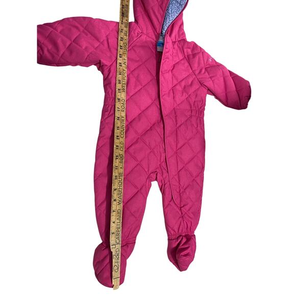 Children’s Columbia Pink Snowsuit. Size 6-12 Months - Picture 7 of 11